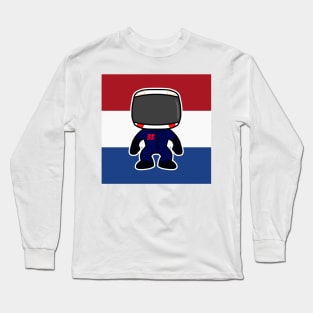 Verstappen Custom Bobblehead - Flag Edition 2021 Season Long Sleeve T-Shirt